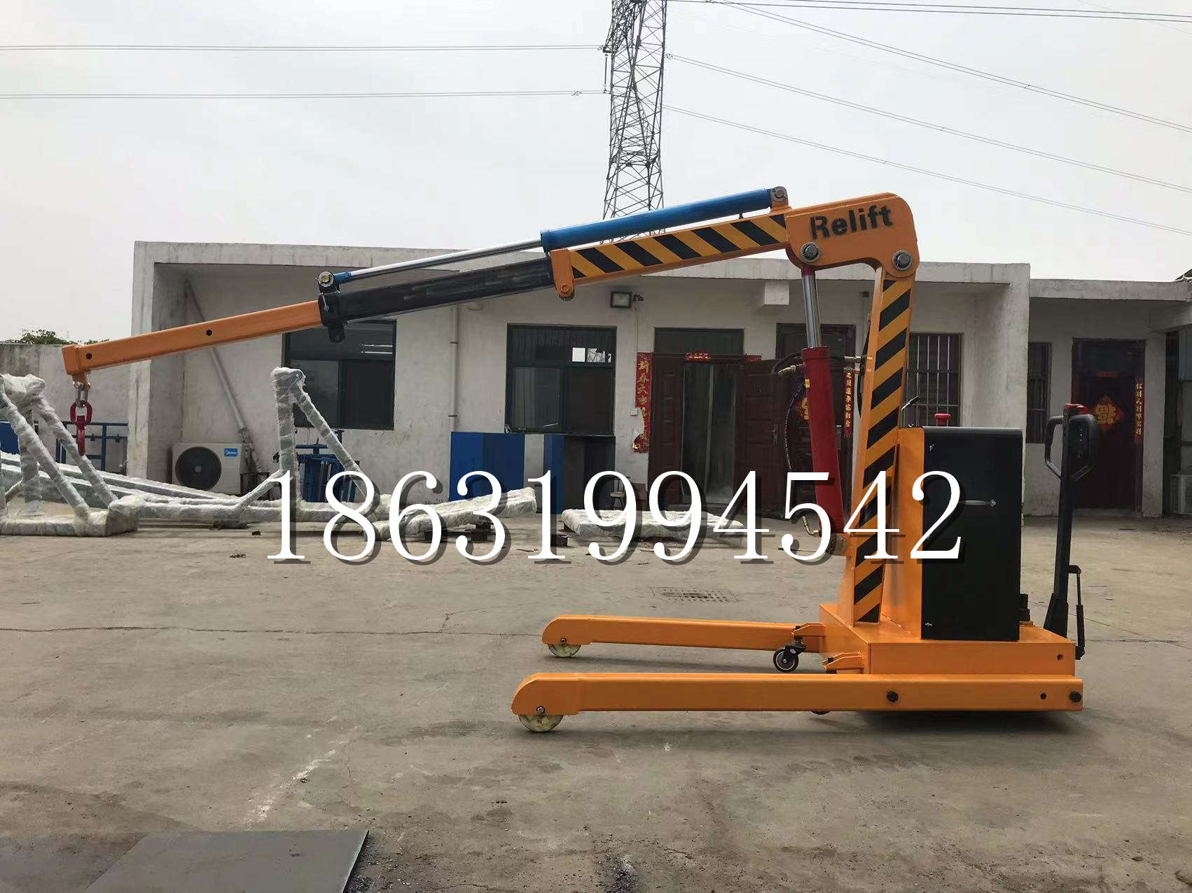 安定区久征定做3吨三轮随车吊 农用园林绿化移树吊 平板工程用小吊机